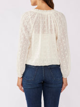 Load image into Gallery viewer, Two Piece Metallic Bubble Top - Ivory