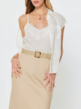 Load image into Gallery viewer, Cap Sleeve Two Piece Blouse - Ivory