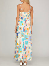Load image into Gallery viewer, Postage Stamp Maxi - Blue Multi