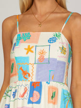Load image into Gallery viewer, Postage Stamp Maxi - Blue Multi