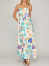 Load image into Gallery viewer, Postage Stamp Maxi - Blue Multi