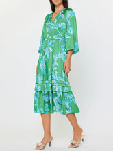 Load image into Gallery viewer, Tiered Print Midi - SGRN FINAL SALE