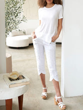 Load image into Gallery viewer, Iris Crop Pant - White FINAL SALE