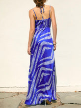 Load image into Gallery viewer, Halter Midi Dress - Blue