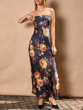 Load image into Gallery viewer, Strapless Floral Maxi Dress - Nightfall