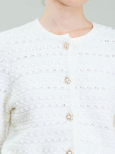 Load image into Gallery viewer, Textured Pocket Cardigan - Ivory FINAL SALE