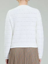 Load image into Gallery viewer, Textured Pocket Cardigan - Ivory FINAL SALE