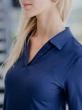 Load image into Gallery viewer, Long Sleeve Trapeze Dress - Blue