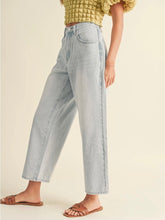 Load image into Gallery viewer, Adjustable Waist Crop Jeans - Ice FINAL SALE