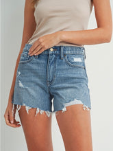 Load image into Gallery viewer, Distressed Short - Medium Blue FINAL SALE
