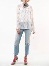 Load image into Gallery viewer, Two Piece Sheer Top with Cami - White FINAL SALE
