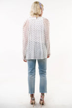 Load image into Gallery viewer, Two Piece Sheer Top with Cami - White FINAL SALE