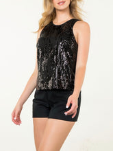 Load image into Gallery viewer, Sequin Tank - Black