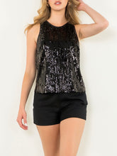 Load image into Gallery viewer, Sequin Tank - Black