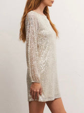 Load image into Gallery viewer, Long Sleeve Sequin Dress - Stardust FINAL SALE