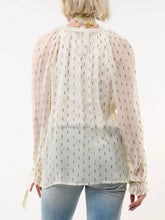 Load image into Gallery viewer, Two Piece Sheer Top with Cami - Cream