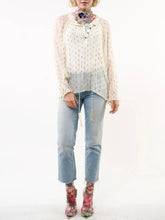 Load image into Gallery viewer, Two Piece Sheer Top with Cami - Cream