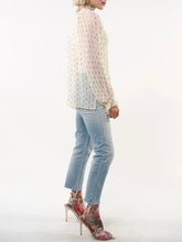 Load image into Gallery viewer, Two Piece Sheer Top with Cami - Cream
