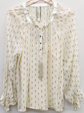 Load image into Gallery viewer, Two Piece Sheer Top with Cami - Cream