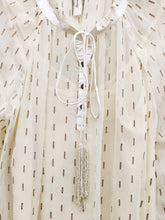 Load image into Gallery viewer, Two Piece Sheer Top with Cami - Cream