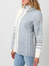 Load image into Gallery viewer, Gradation Cowl Sweater - Blue FINAL SALE
