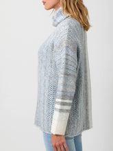 Load image into Gallery viewer, Gradation Cowl Sweater - Blue FINAL SALE