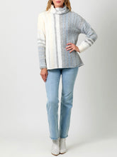 Load image into Gallery viewer, Gradation Cowl Sweater - Blue FINAL SALE