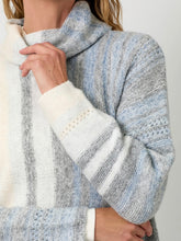 Load image into Gallery viewer, Gradation Cowl Sweater - Blue FINAL SALE