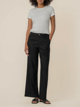 Load image into Gallery viewer, Meg Linen High Rise Pant - Black