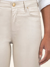 Load image into Gallery viewer, Charlize High Rise Coated Cigarette Jean - Rose Gold FINAL SALE