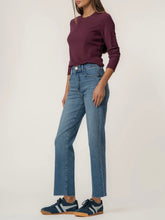Load image into Gallery viewer, Avery High Rise Straight Raw Hem - BLDN