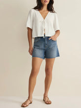 Load image into Gallery viewer, La Belle Linen Top - White