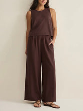 Load image into Gallery viewer, Scout Linen Pant - Chocolate