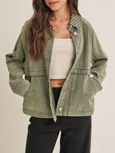 Load image into Gallery viewer, Twill Field Jacket - Washed Olive