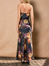 Load image into Gallery viewer, Strapless Floral Maxi Dress - Nightfall