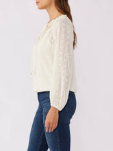 Load image into Gallery viewer, Two Piece Metallic Bubble Top - Ivory