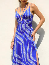 Load image into Gallery viewer, Halter Midi Dress - Blue