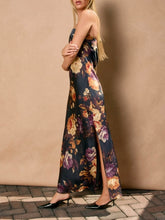 Load image into Gallery viewer, Strapless Floral Maxi Dress - Nightfall