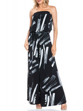 Load image into Gallery viewer, Tube Jumpsuit - Black/White