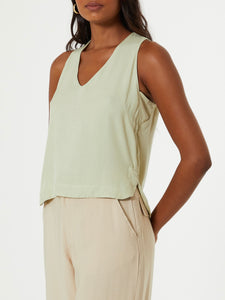 Twill Tank - Celery FINAL SALE