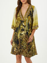 Load image into Gallery viewer, Landscape Print Dress - Olive FINAL SALE
