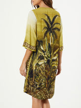 Load image into Gallery viewer, Landscape Print Dress - Olive FINAL SALE
