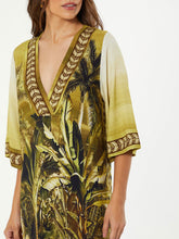 Load image into Gallery viewer, Landscape Print Dress - Olive FINAL SALE
