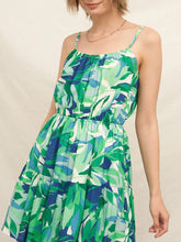 Load image into Gallery viewer, Open Back Mini Dress - Green Multi
