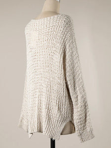 Fisherman Knit Sweater - Ecru