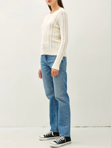 Classic Cable Sweater - Ivory