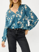 Load image into Gallery viewer, Overlap Blouson Top - Teal
