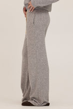 Load image into Gallery viewer, Slow Morning Pant in Heather Grey, wide-leg drawstring lounge pants, soft knit fabric, relaxed fit - 3
