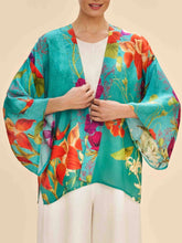 Load image into Gallery viewer, Kimono Jacket - Hummingbird Turquoise

