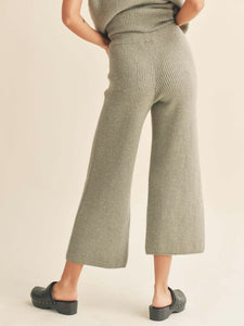 Sweater Knit Pants - Olive FINAL SALE